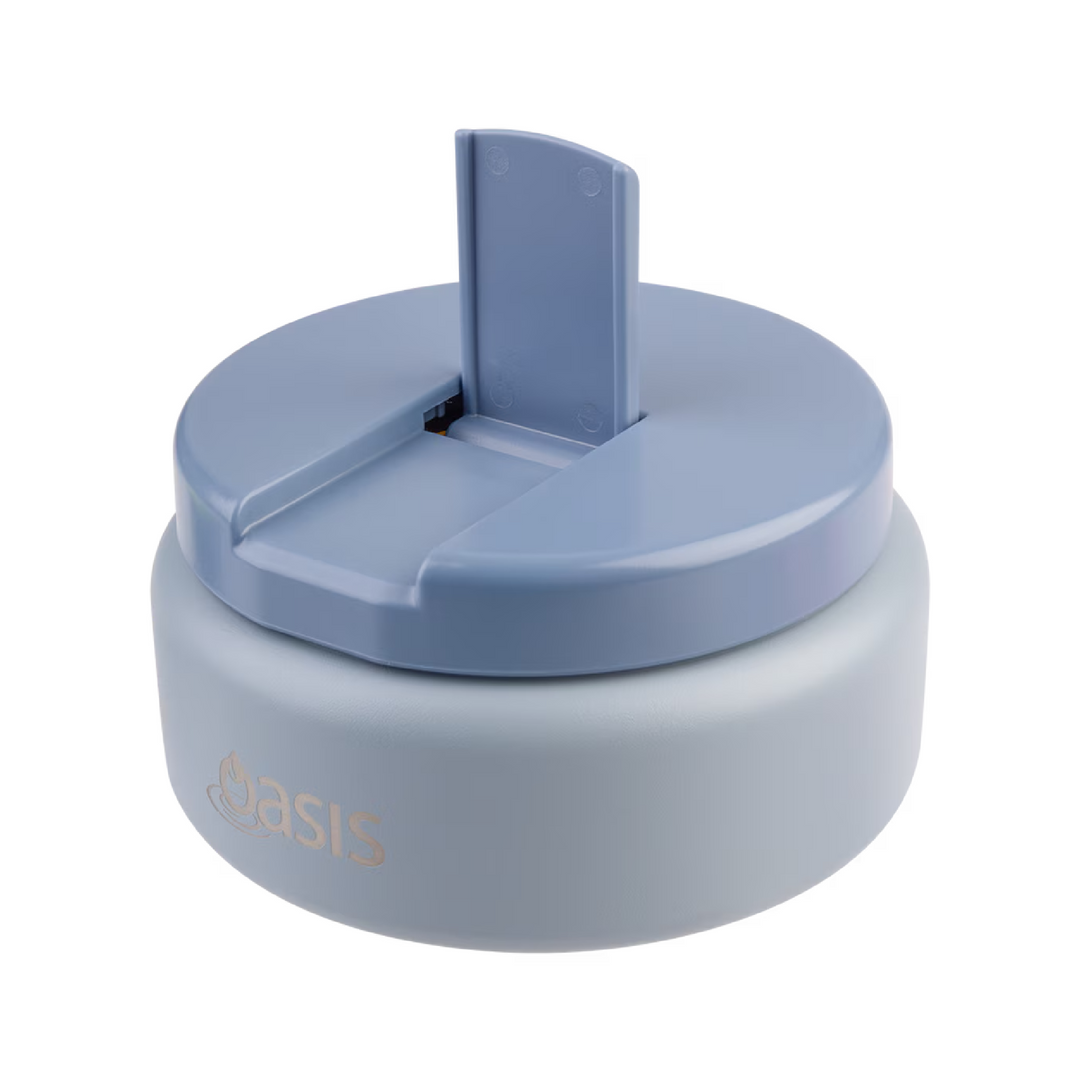 Oasis Insulated Food Flask - Quick Release Lid - 230ml - Hazy Blue