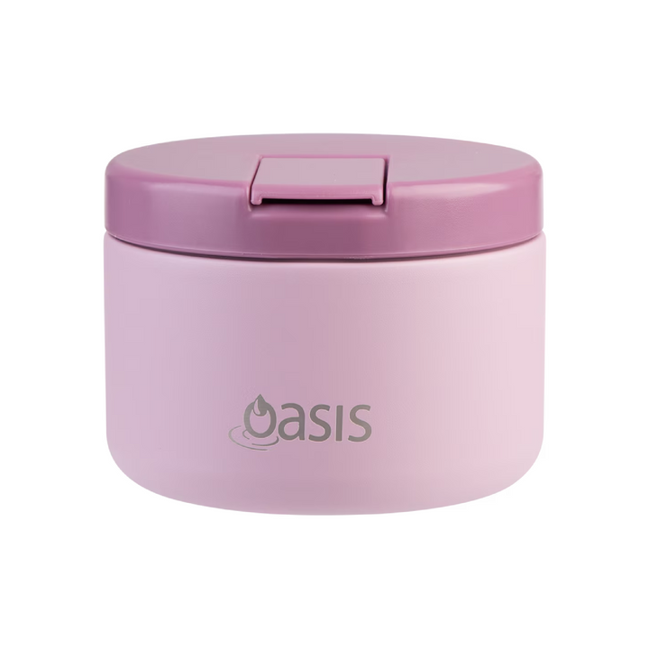 Oasis Insulated Food Jar - Quick Release Lid - 300ml - Blush