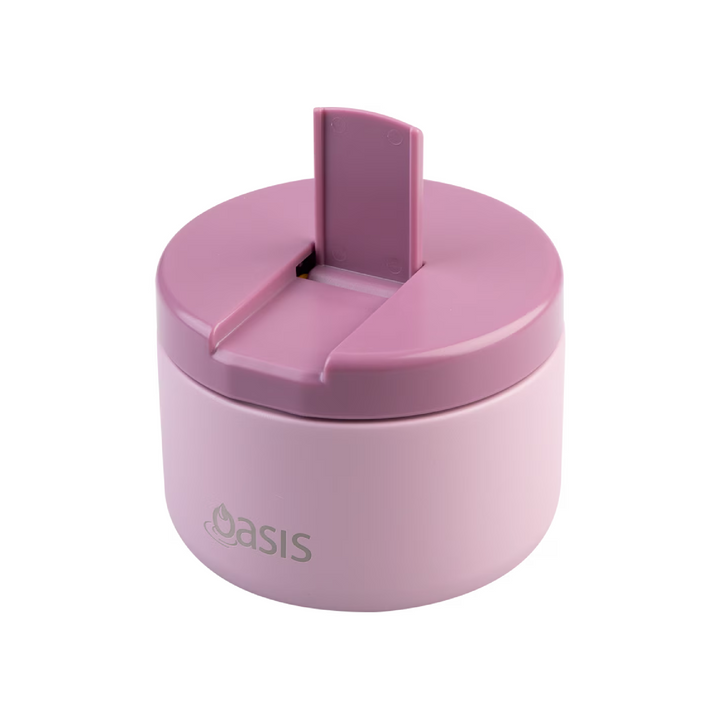 Oasis Insulated Food Jar - Quick Release Lid - 300ml - Blush