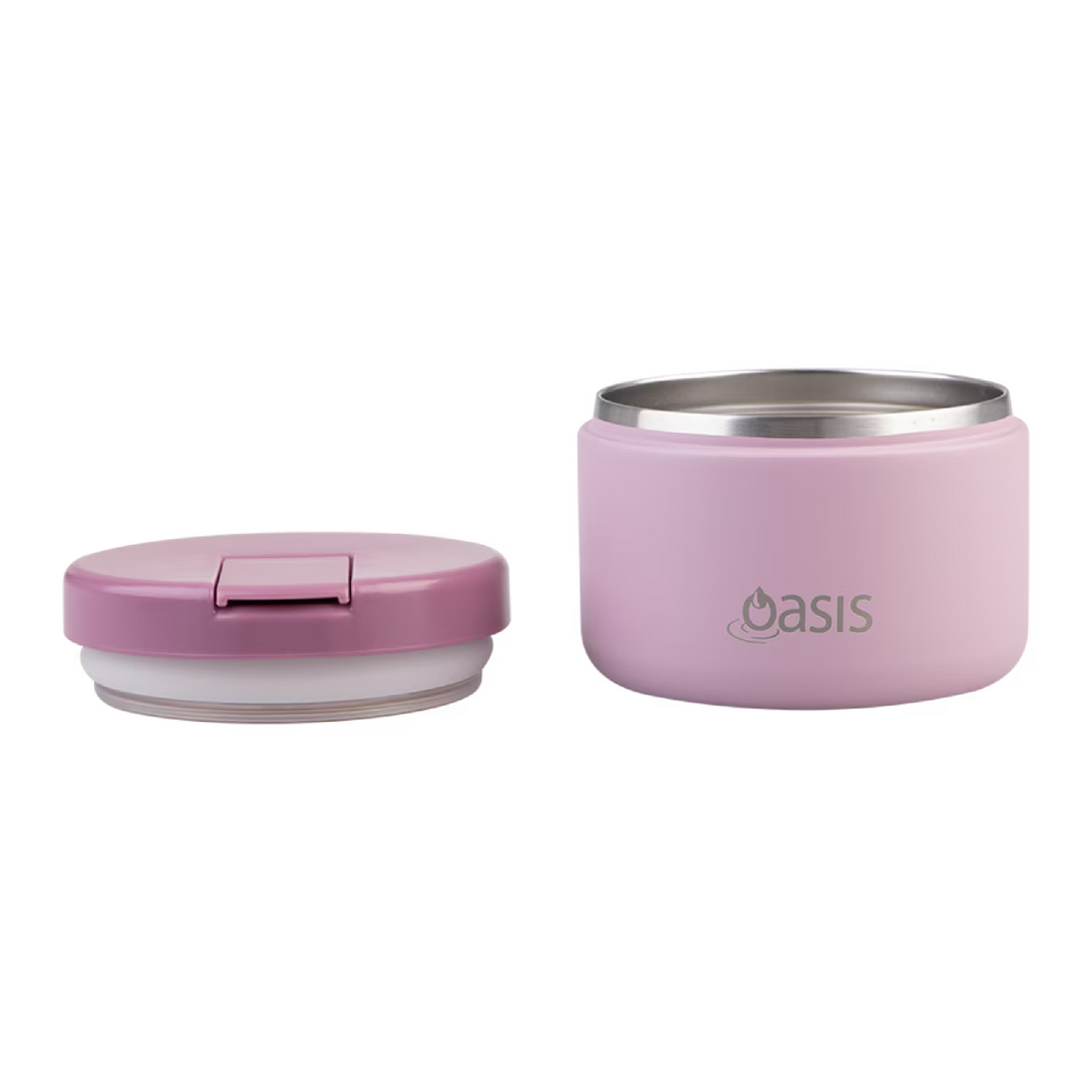 Oasis Insulated Food Jar - Quick Release Lid - 300ml - Blush