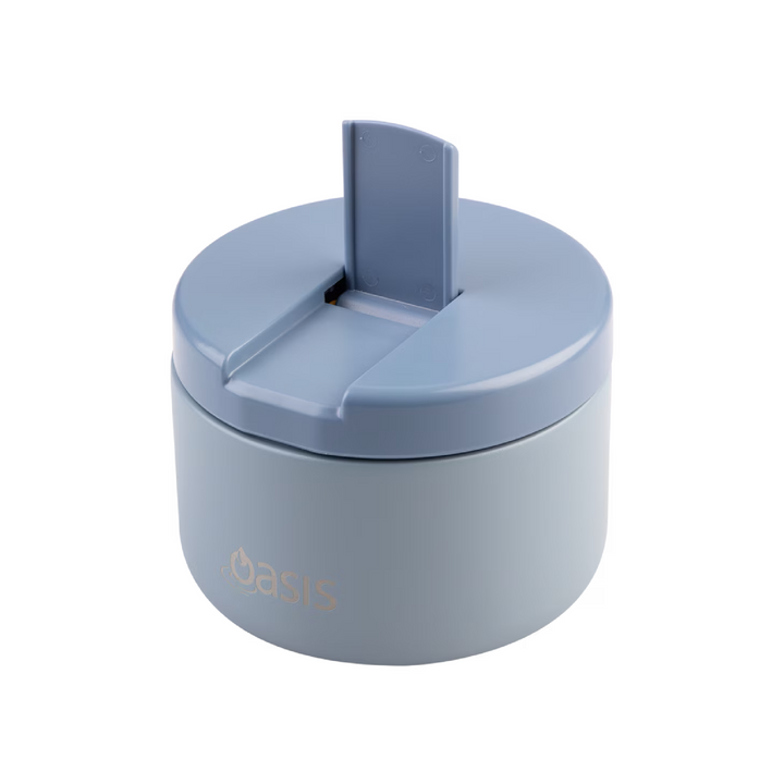 Oasis Insulated Food Jar - Quick Release Lid - 300ml - Hazy Blue