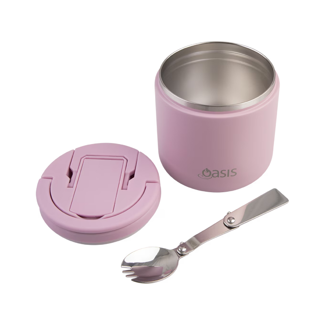 Oasis Insulated Food Jar - Quick Release Lid - 500ml - Blush