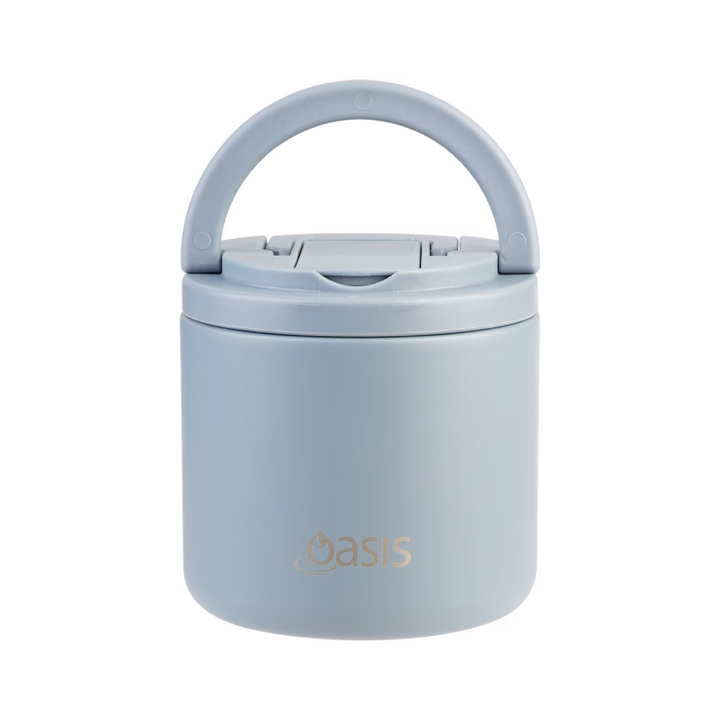 Oasis Insulated Food Jar - Quick Release Lid - 500ml - Hazy Blue