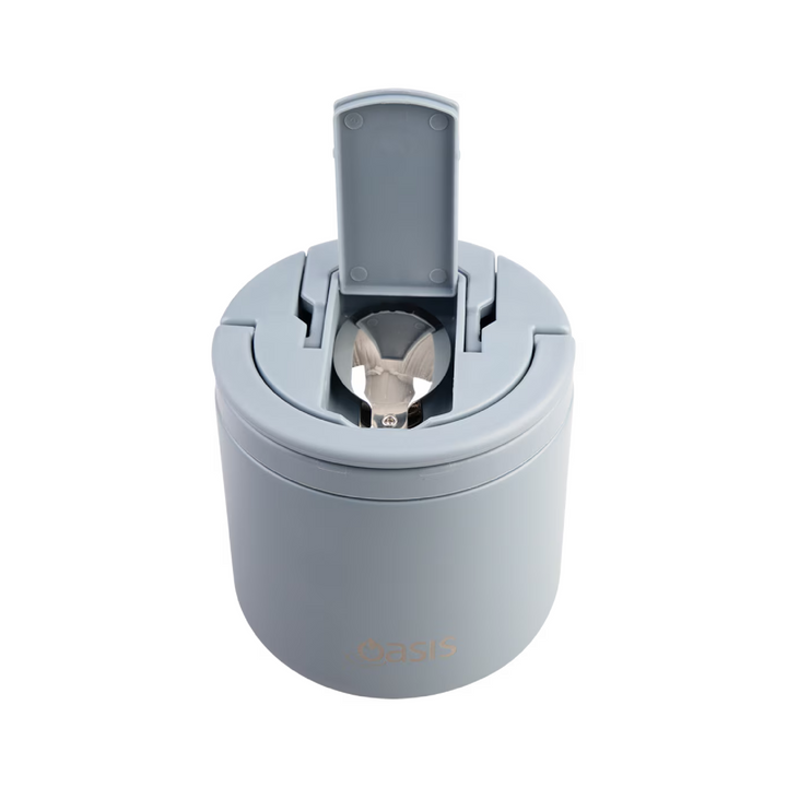 Oasis Insulated Food Jar - Quick Release Lid - 500ml - Hazy Blue