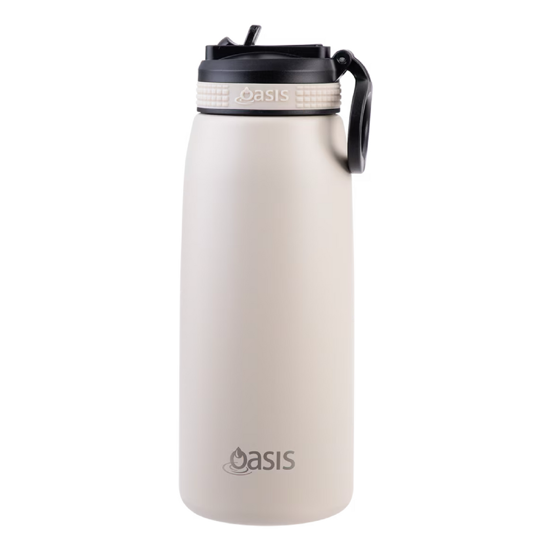 Oasis Insulated Sports Bottle with Sipper 780ml - Oat