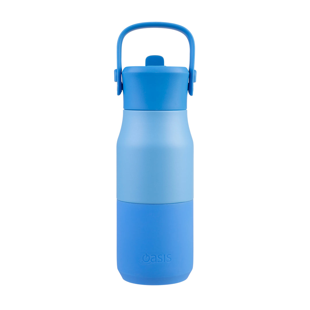 Oasis Insulated JNR Drink Bottle - Blue/Blue