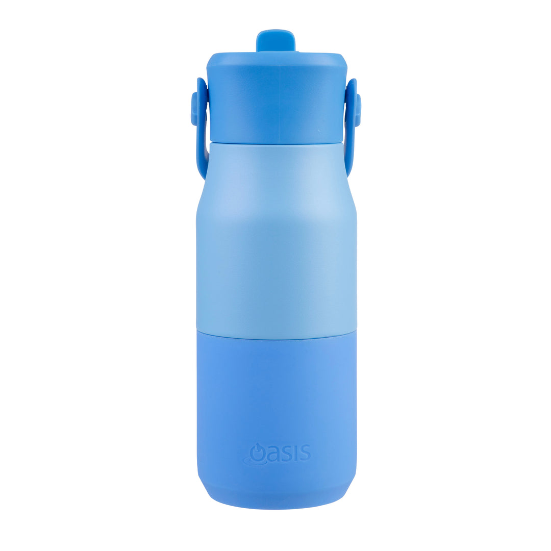Oasis Insulated JNR Drink Bottle - Blue/Blue