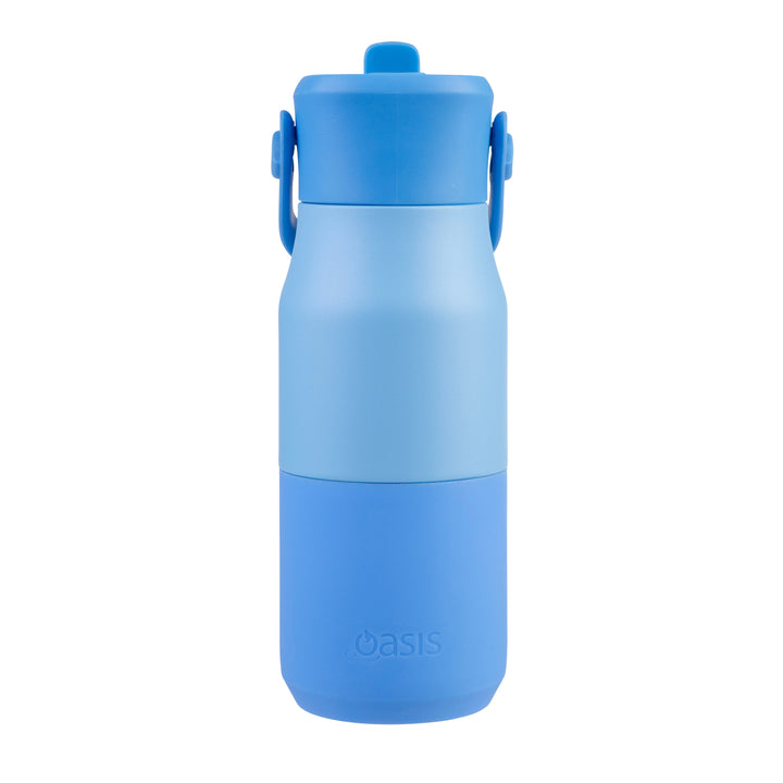 Oasis Insulated JNR Drink Bottle - Blue/Blue