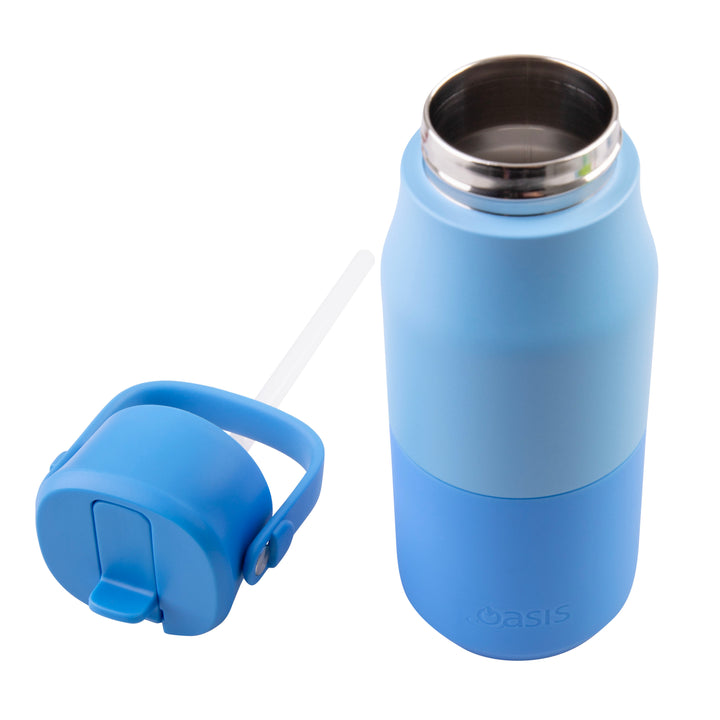 Oasis Insulated JNR Drink Bottle - Blue/Blue