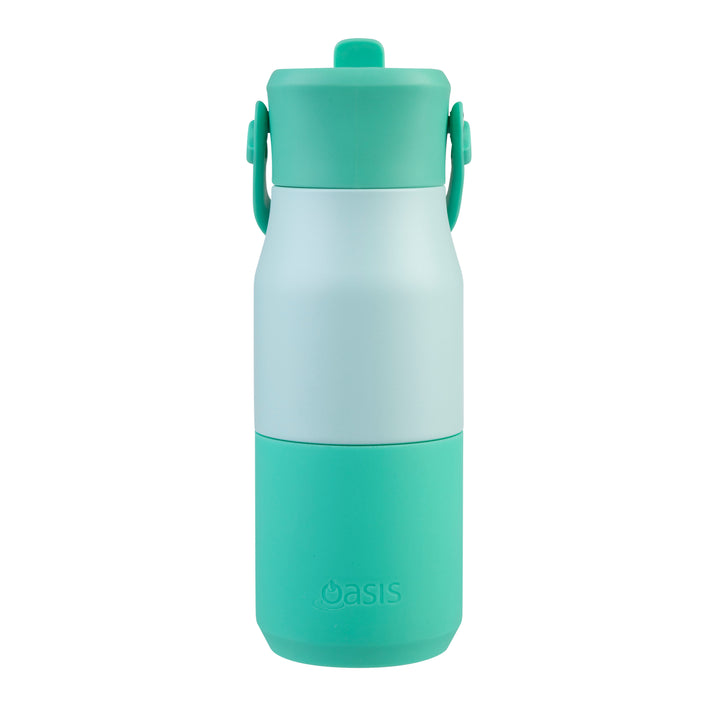 Oasis Insulated JNR Drink Bottle - Mint/Mint