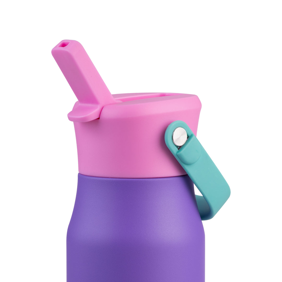 Oasis Insulated JNR Drink Bottle - Mint/Purple