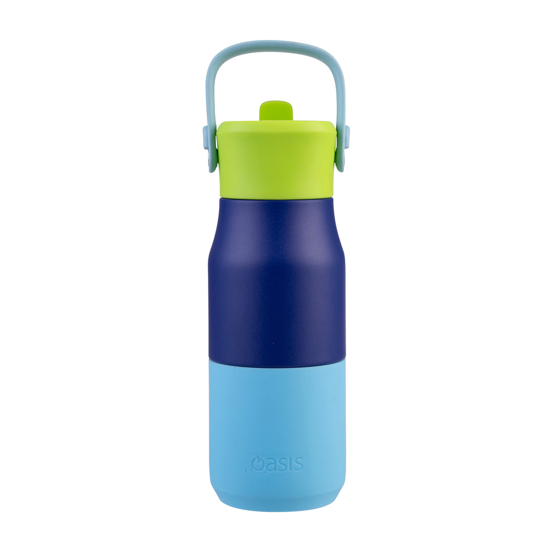 Oasis Insulated JNR Drink Bottle - Blue/Navy