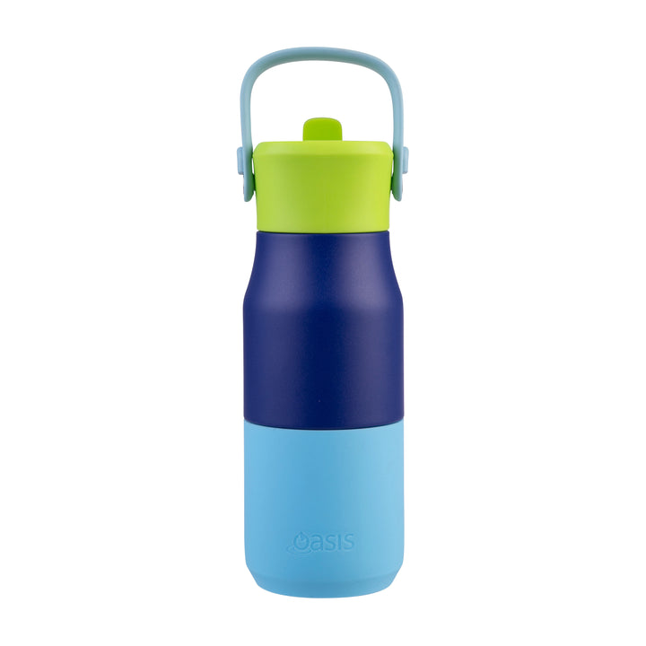 Oasis Insulated JNR Drink Bottle - Blue/Navy
