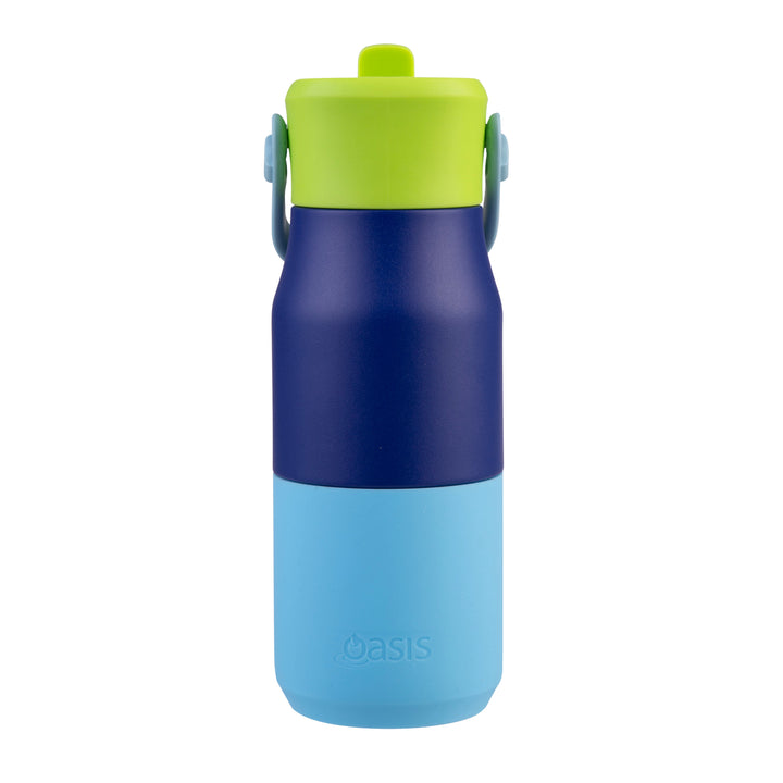 Oasis Insulated JNR Drink Bottle - Blue/Navy