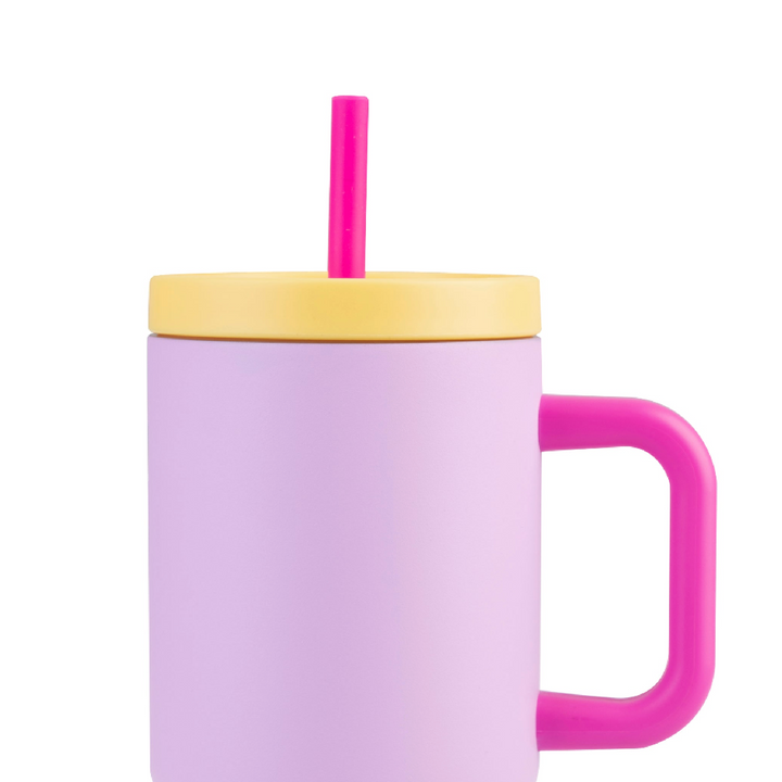 Oasis Junior Commuter Tumbler Replacement Lid - Pink/Yellow