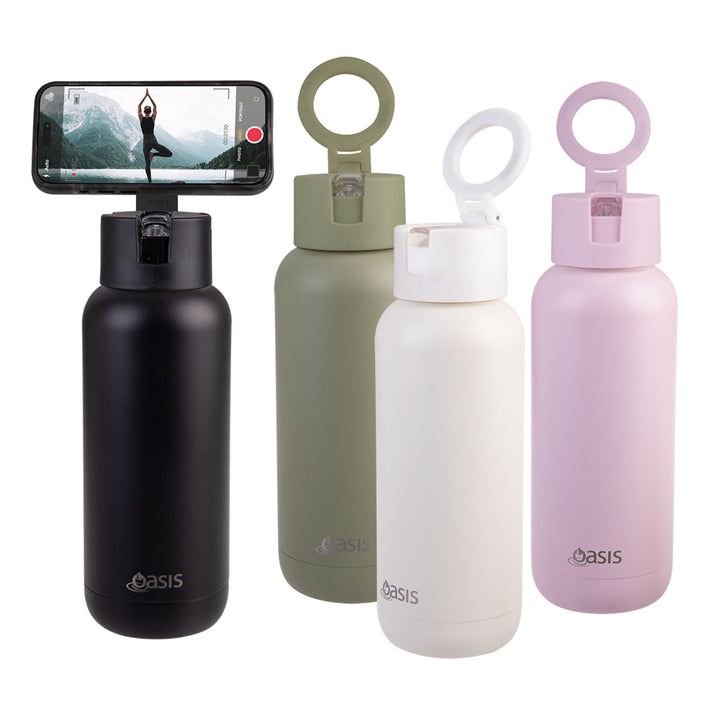 Oasis MODA Mag-Grip Insulated Drink Bottle 1L - Alabaster