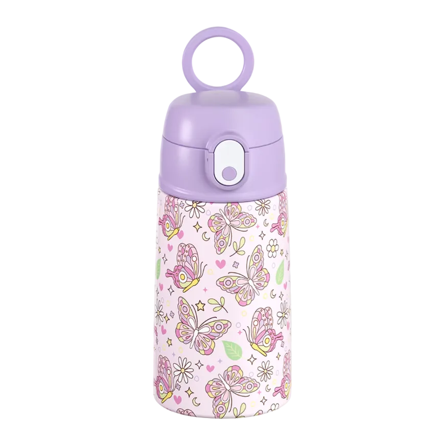 Oasis Insulated Drink Bottle with Sipper - Butterfly Bliss