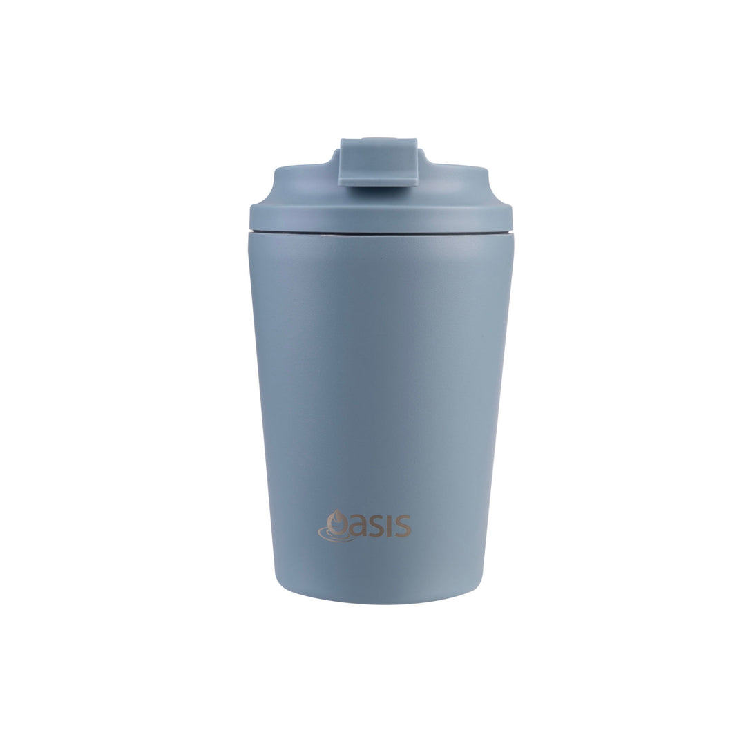 Oasis Ceramic Lined Insulated Coffee Cup - Hazy Blue