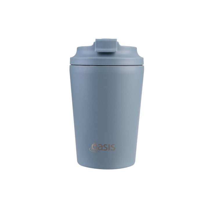 Oasis Ceramic Lined Insulated Coffee Cup - Hazy Blue