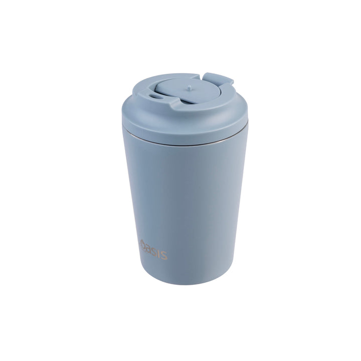 Oasis Ceramic Lined Insulated Coffee Cup - Hazy Blue