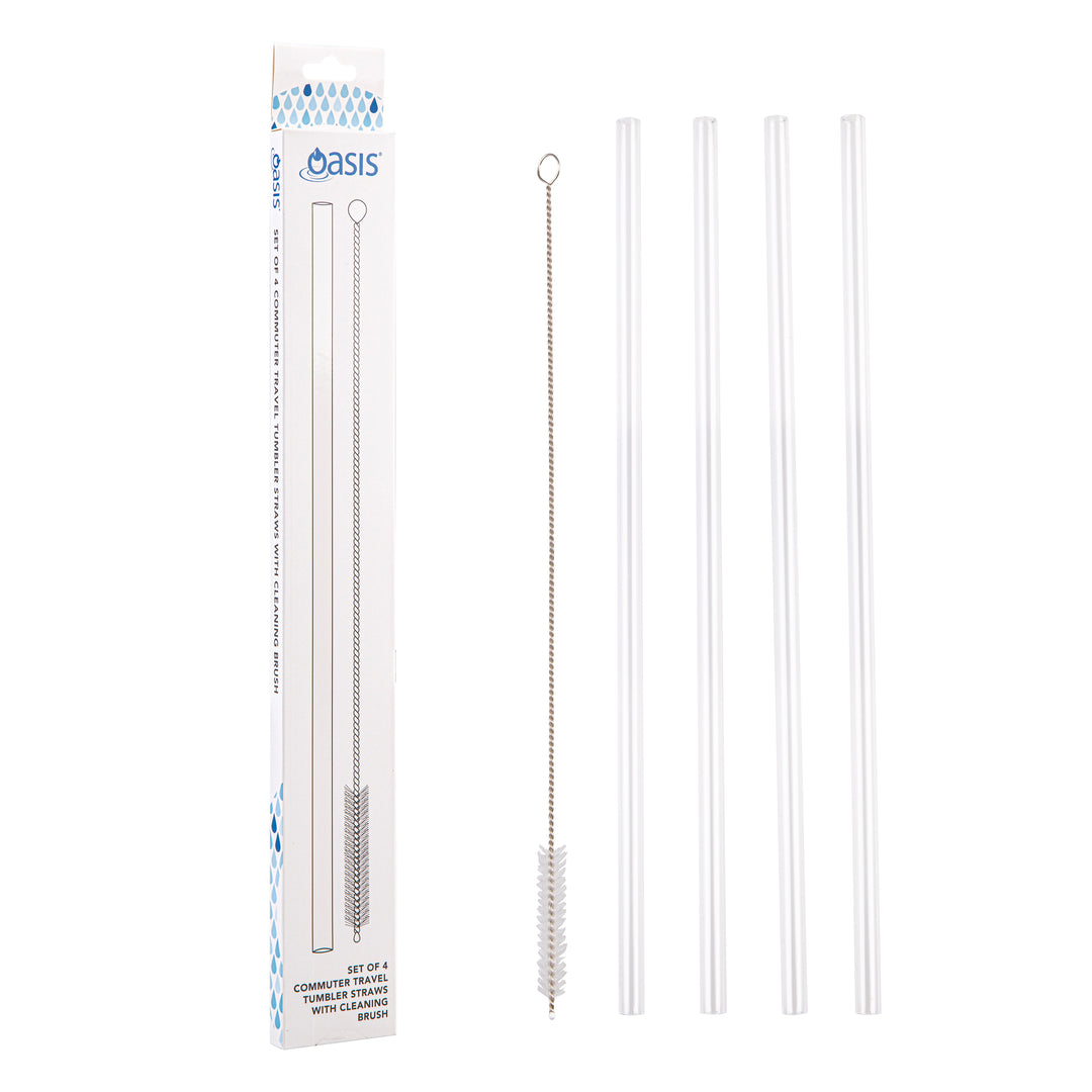 Oasis Commuter Tumbler Replacement Straw - 4pk