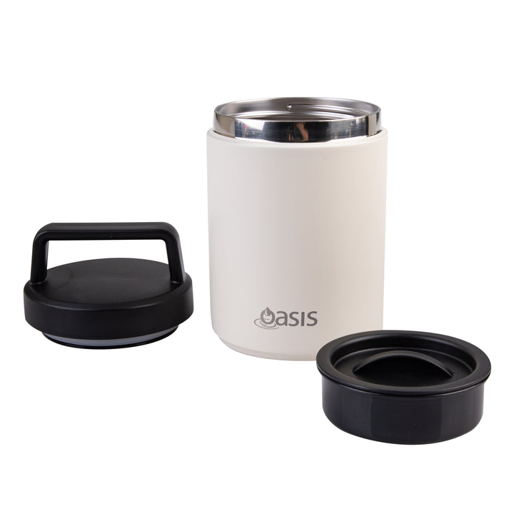 Oasis Insulated Food Jar With Handle - 480ml - Alabaster