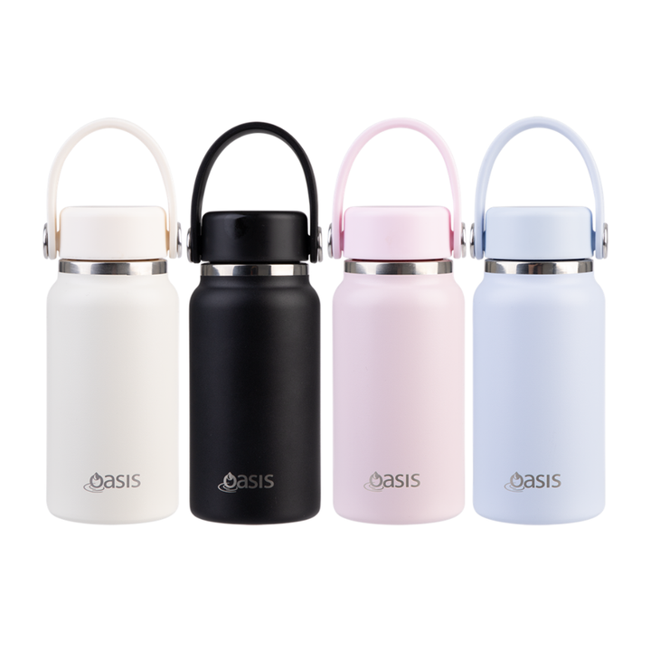 Oasis Insulated Mini Bottle with Handle - Pink Lemonade