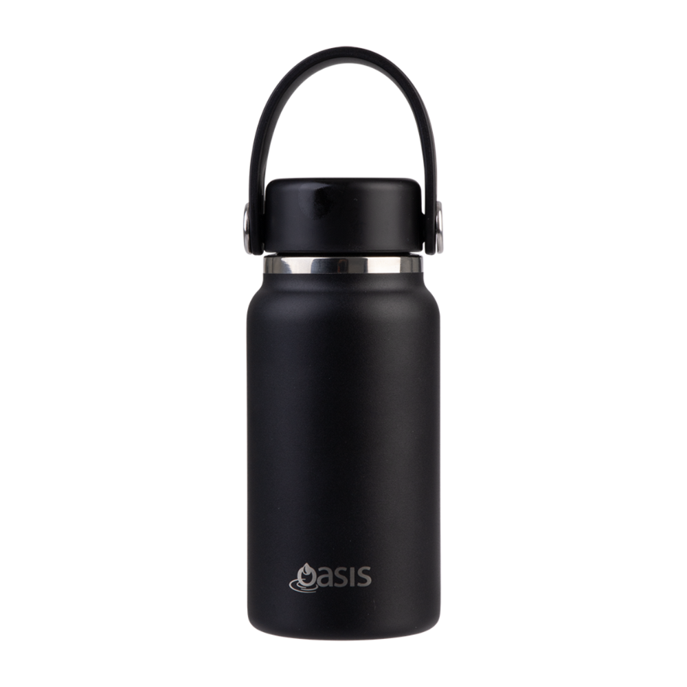 Oasis Insulated Mini Bottle with Handle - Black