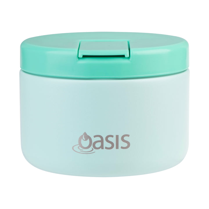 Oasis Insulated Food Jar - Quick Release Lid - 300ml - Mint/Mint