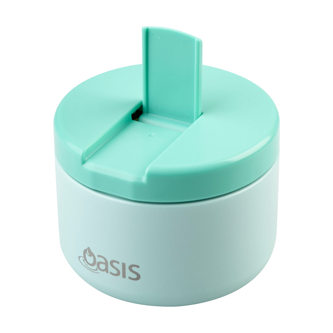Oasis Insulated Food Jar - Quick Release Lid - 300ml - Mint/Mint