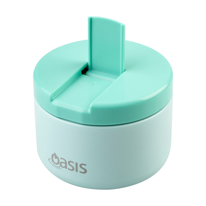 Oasis Insulated Food Jar - Quick Release Lid - 300ml - Mint/Mint