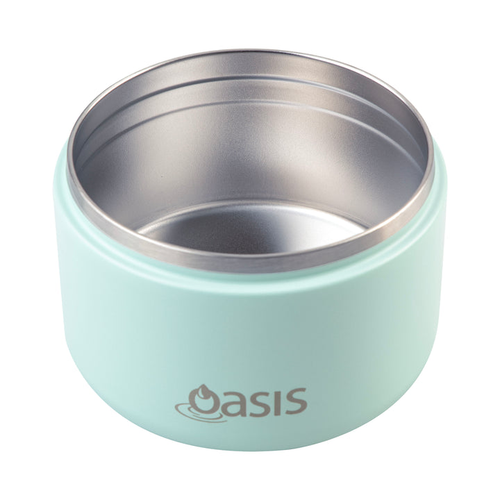Oasis Insulated Food Jar - Quick Release Lid - 300ml - Mint/Mint