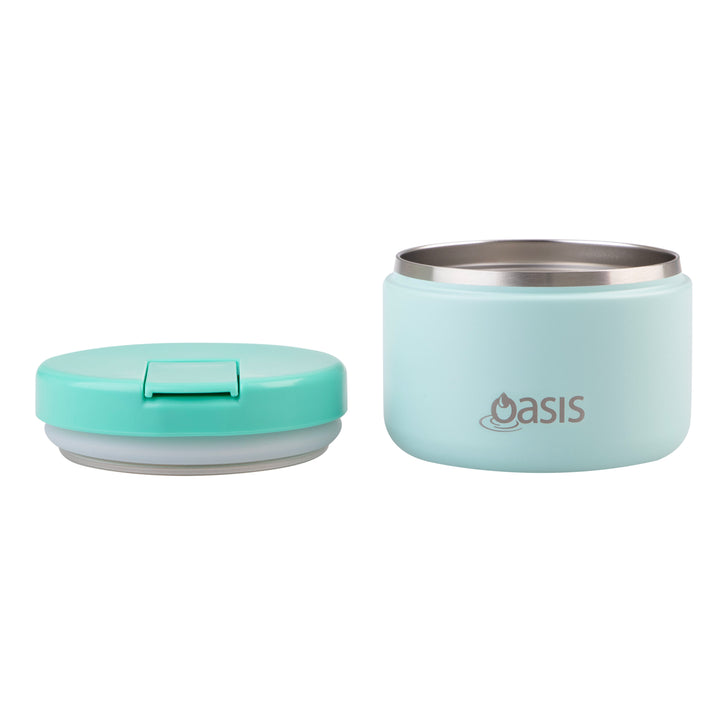 Oasis Insulated Food Jar - Quick Release Lid - 300ml - Mint/Mint