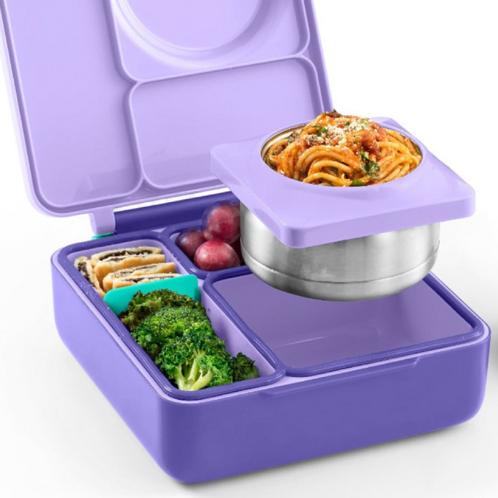 OmieBox V2 Lunchbox Replacement Food Jar Section Cover - Purple Plum