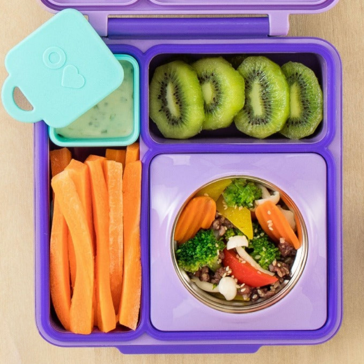 OmieBox V2 Lunchbox Replacement Food Jar Section Cover - Purple Plum