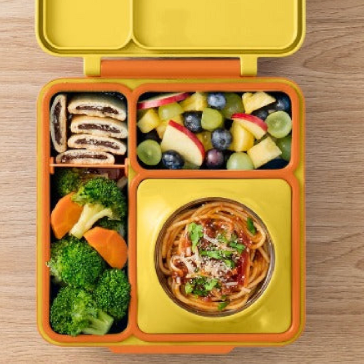 OmieBox V2 Lunchbox Replacement Food Jar Section Cover - Sunshine Yellow