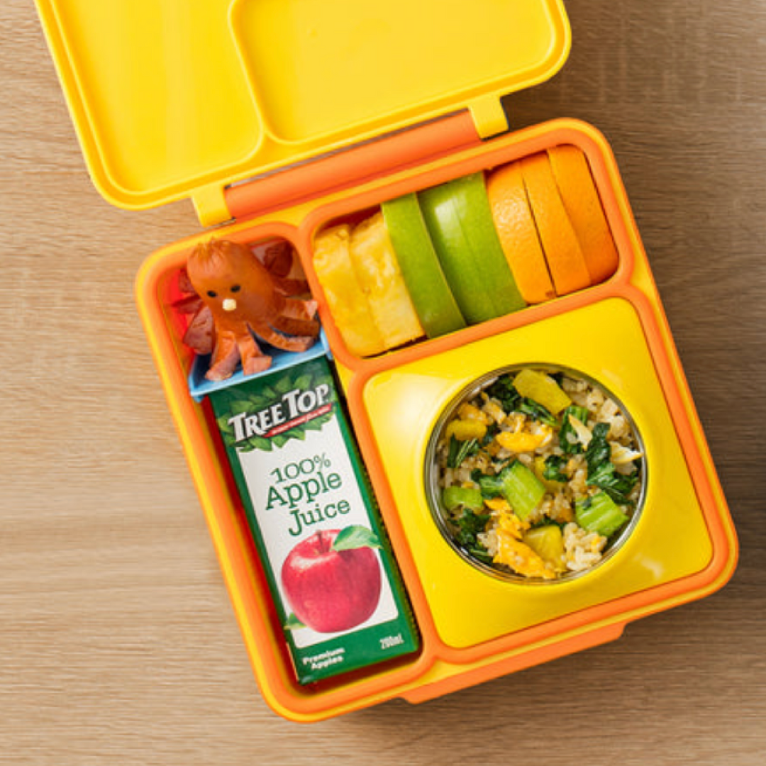 OmieBox V2 Lunchbox Replacement Food Jar Section Cover - Sunshine Yellow