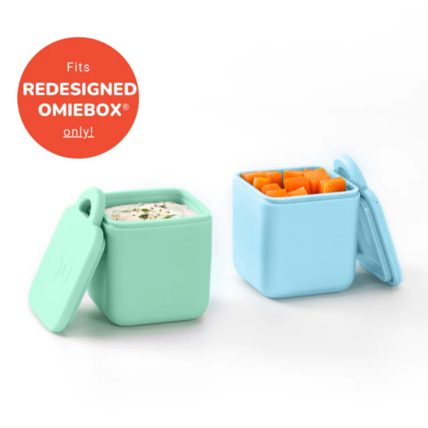 OmieDIP Silicone Dip Containers - Pastel Mint & Blue
