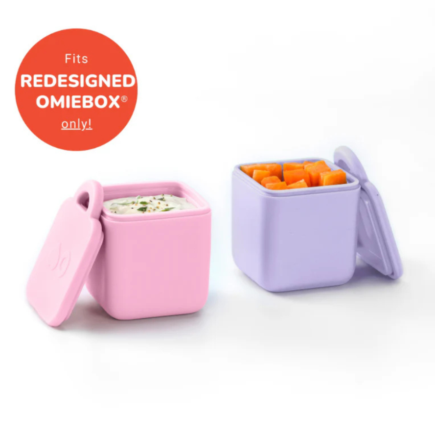 OmieDIP Silicone Dip Containers - Pastel Pink & Purple