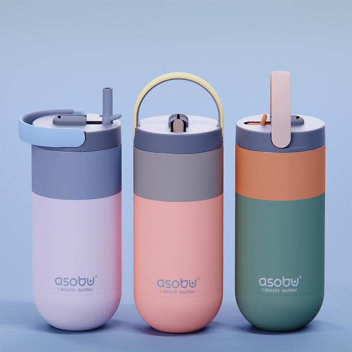 Asobu Insulated 900ml Orbit Bottle - Pastel Peach