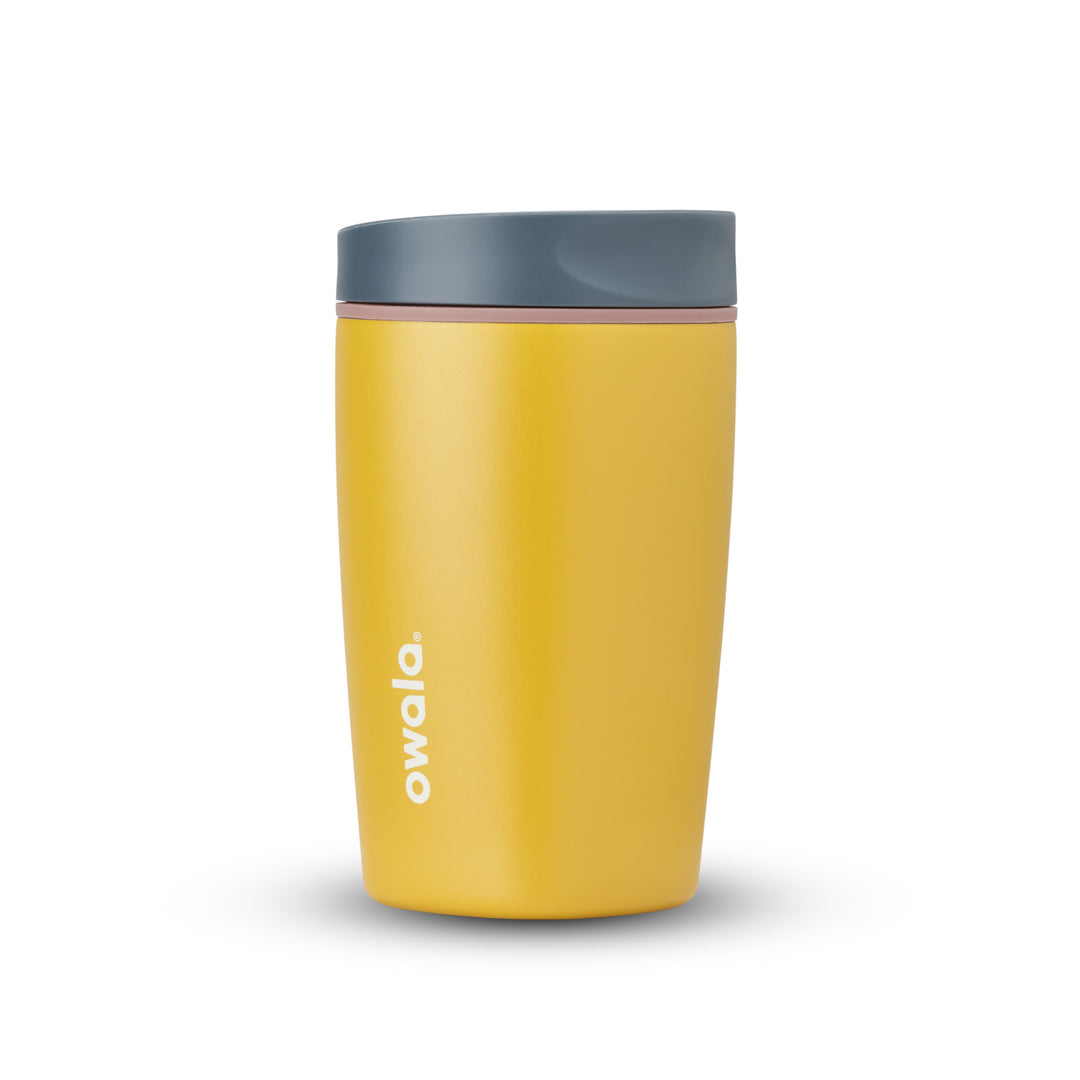 Owala Insulated SmoothSip Slider Travel Cup - 355ml - Golden Quest