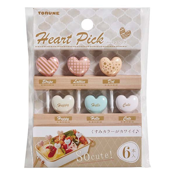 Balloon Hearts Food Picks