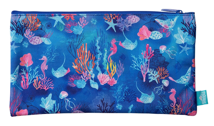 Spencil Twin Zip Pencil Case - Coral Garden