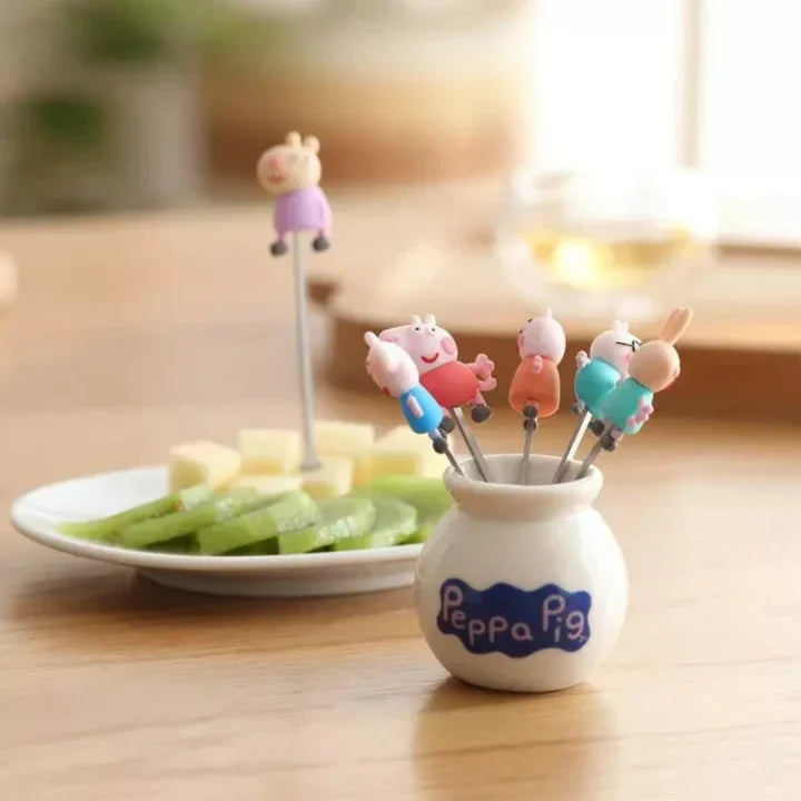 Mini Food Pick Forks - Peppa Pig