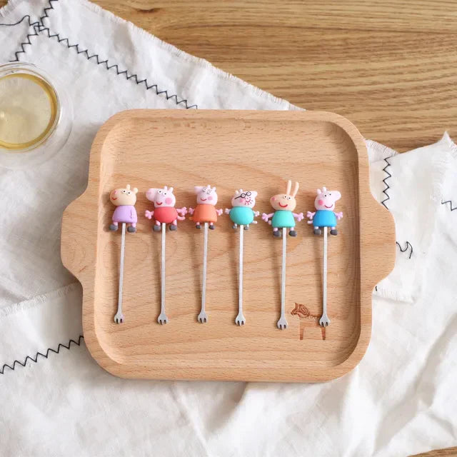 Mini Food Pick Forks - Peppa Pig