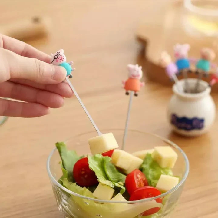 Mini Food Pick Forks - Peppa Pig