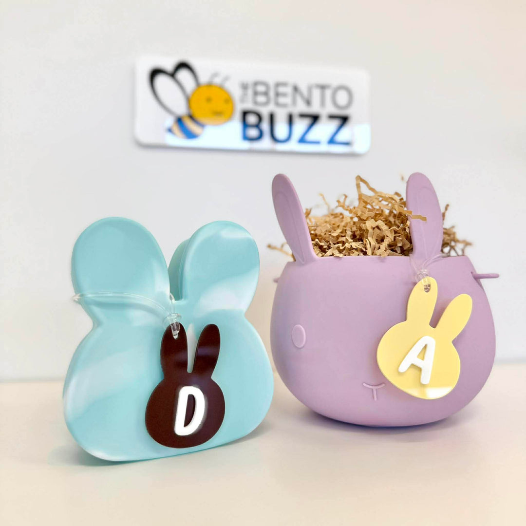 Personalised Alphabet Acrylic Bag Tag - Easter Bunny