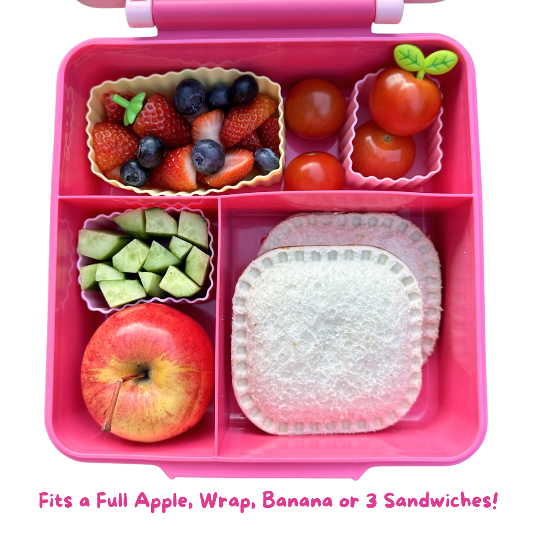 Mum Made Yum Maxi Bento Lunch Box + Food Jar - Pink
