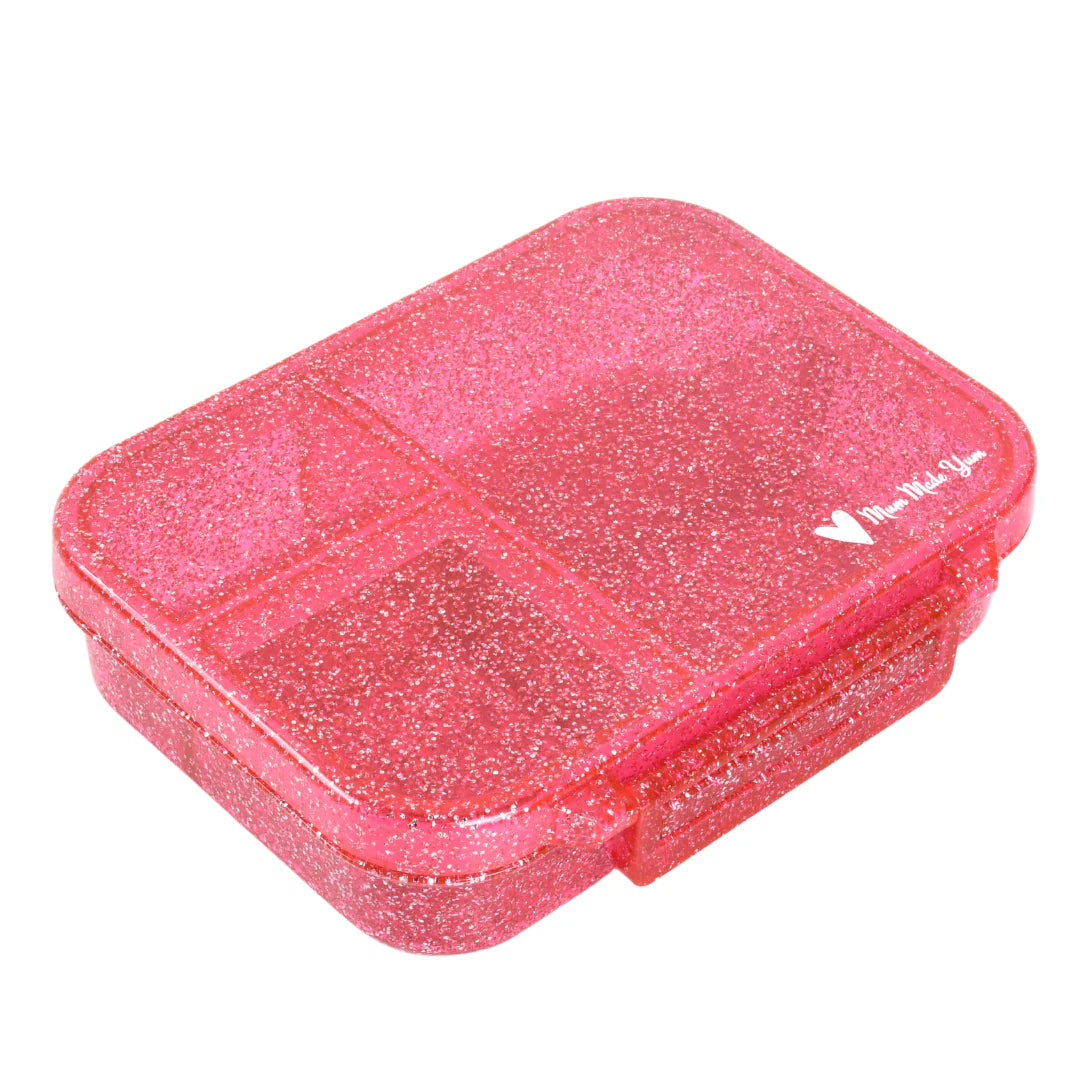 Mum Made Yum MINI Snack Bento Lunch Box - Sparkle Pink