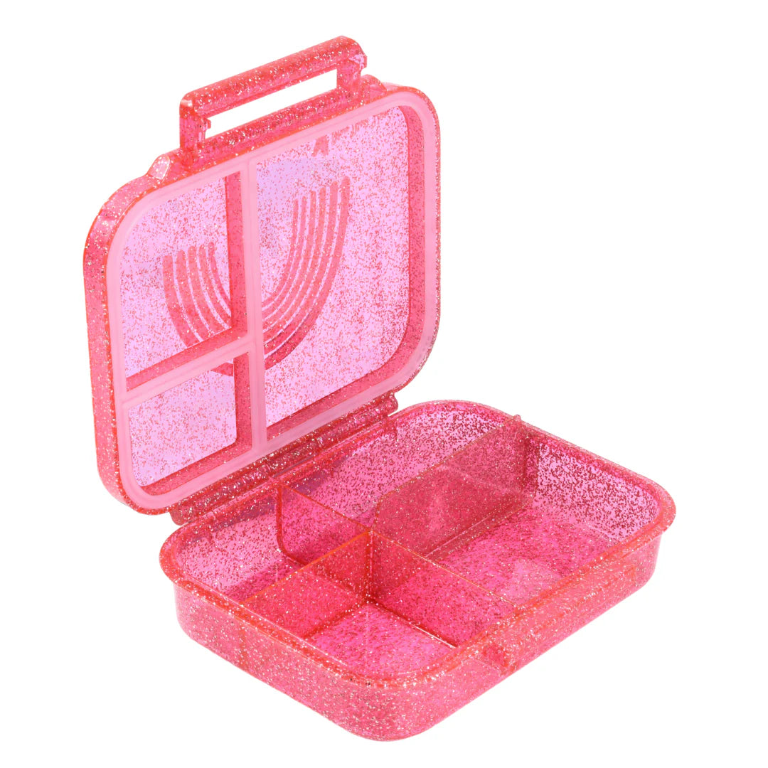 Mum Made Yum MINI Snack Bento Lunch Box - Sparkle Pink Rainbow